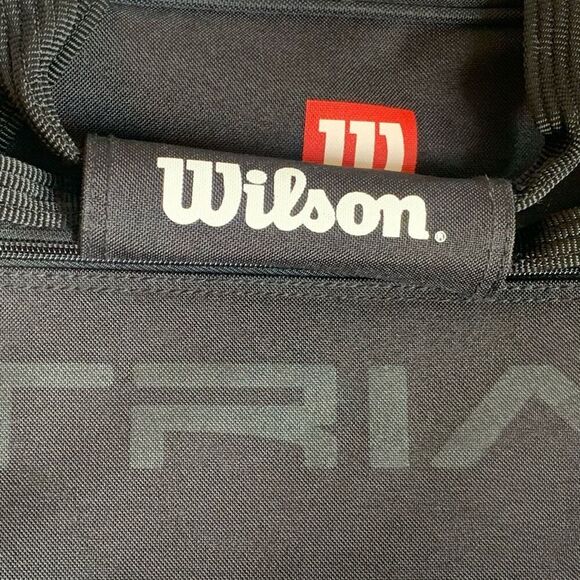 Wilson Bag Unisex 15.5” USPTA Triad Black Tennis Gym Shoulder Travel Case - Picture 5 of 13
